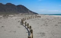 Playas y pueblo de las Salinas de Cabo de Gata. Almería